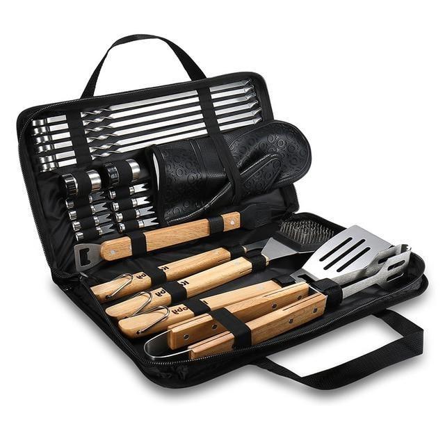 Grill BBQ Utensil Tool Set Kit With Case