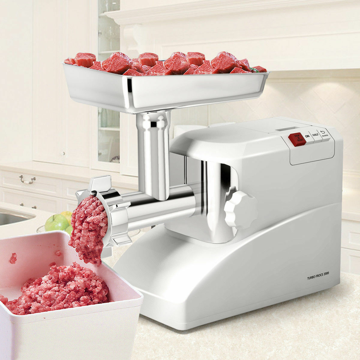 Powerful Tabletop Home Kitchen Meat Sausage Food Mincer Grinder