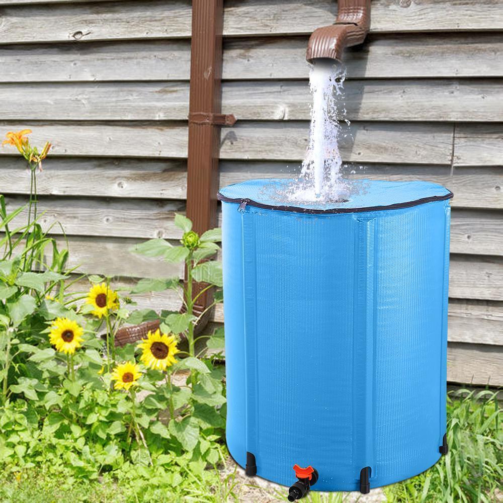 Large Capacity Rain Water Catcher Collector Barrel 50 Gal