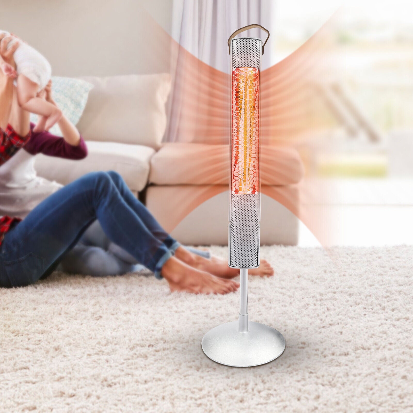 Portable Freestanding Indoor / Outdoor Infrared Space Patio Heater