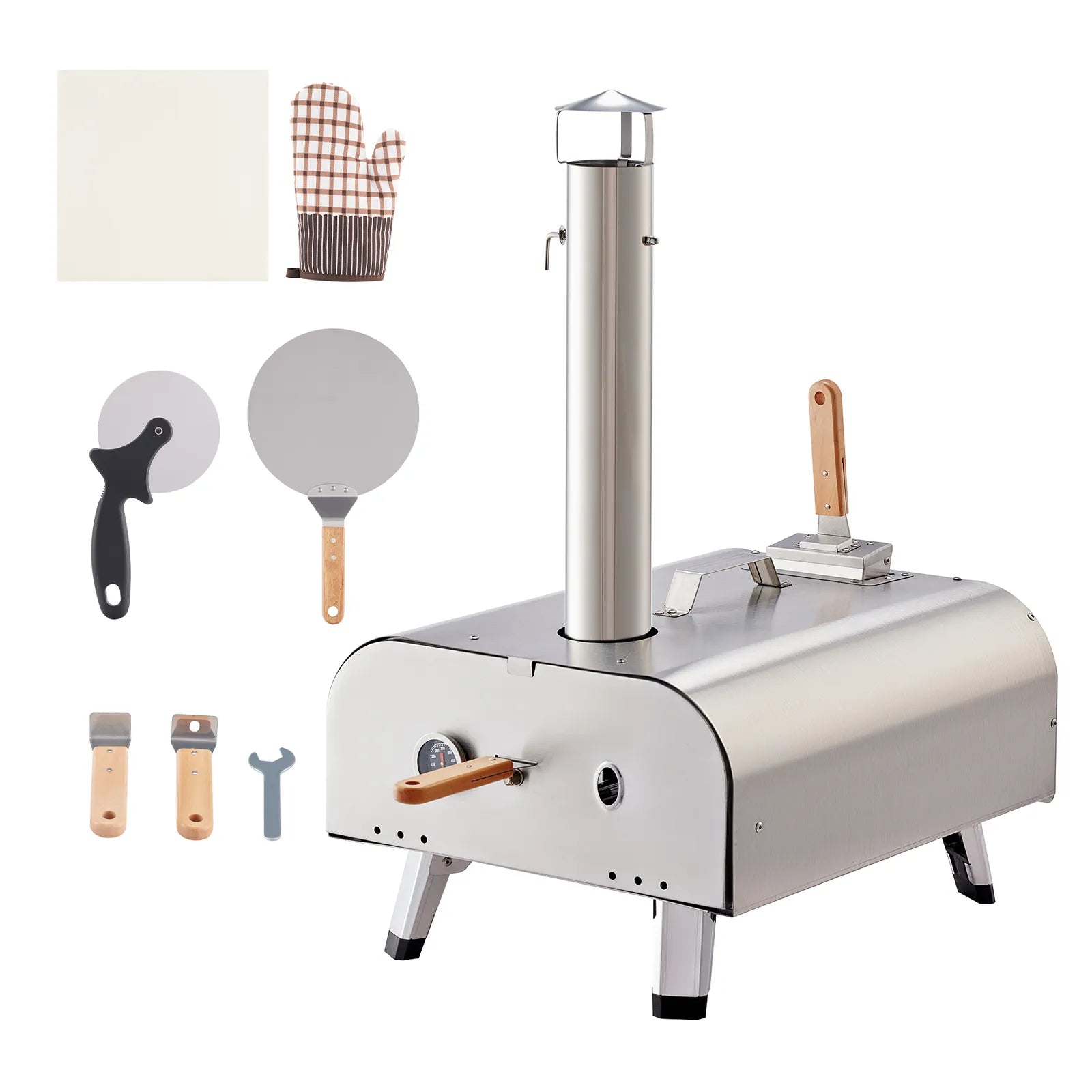 Portable Home Outdoor DIY Solo Pizza Cooker Oven Set