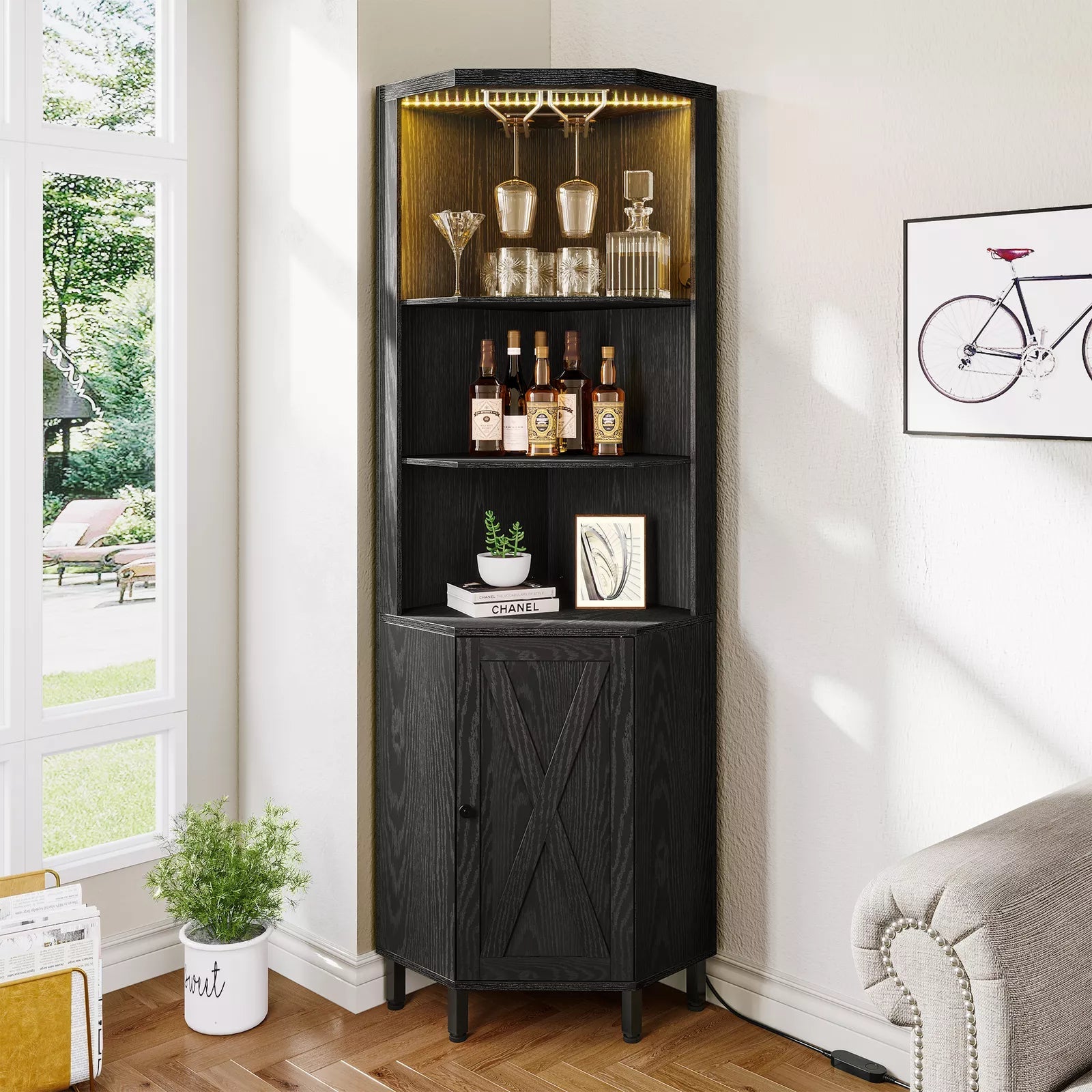 Bar Corner Cabinet