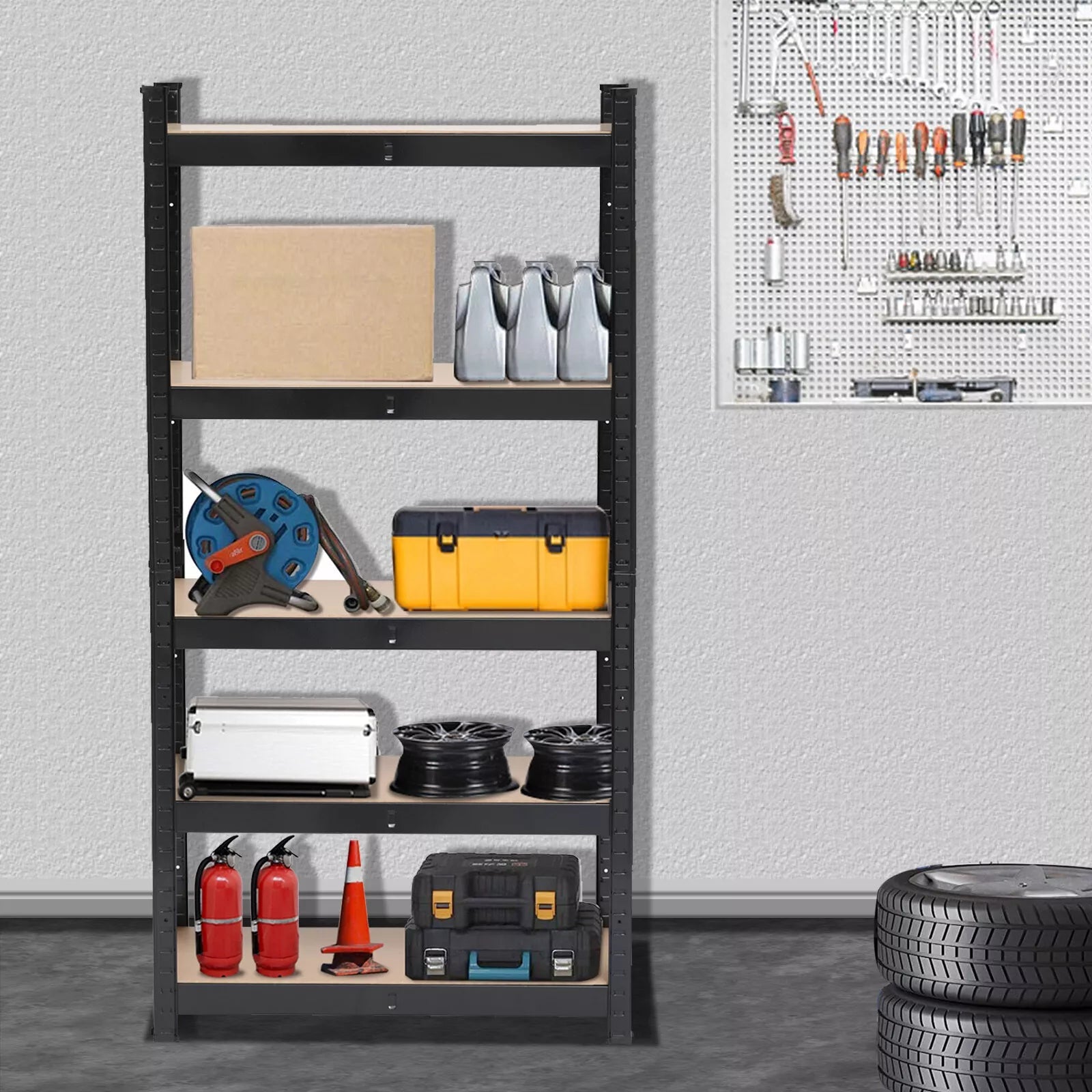 Adjustable 5-Tier Shelf Garage Shelves