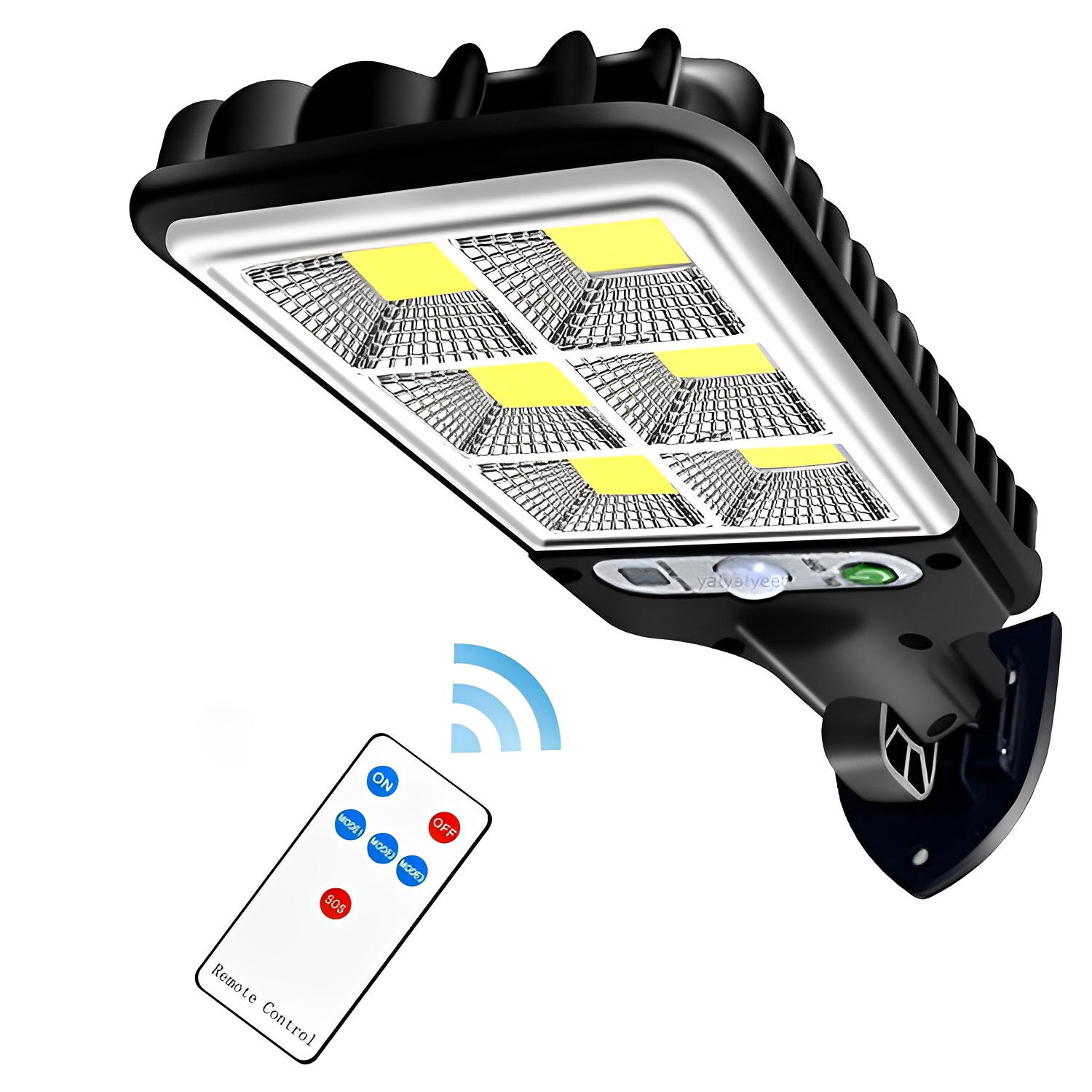 Outdoor Solar-Powered Waterproof Led Flood Lights Lamp With Motion Sensor