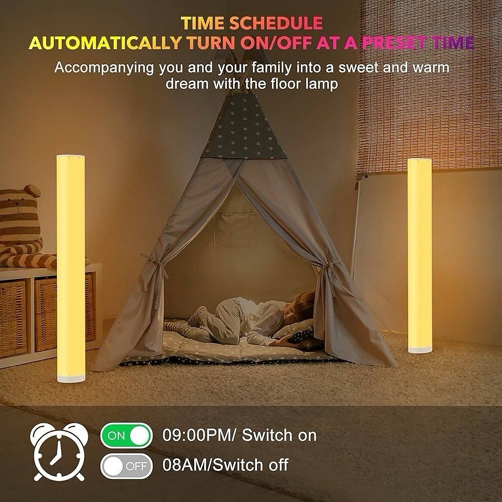 2 Piece Corner Floor Lamps for Living Room