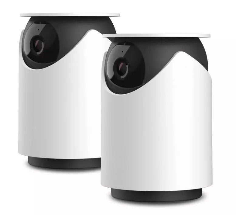 2-Pack Indoor Security Camera With Night Vision And Audio
