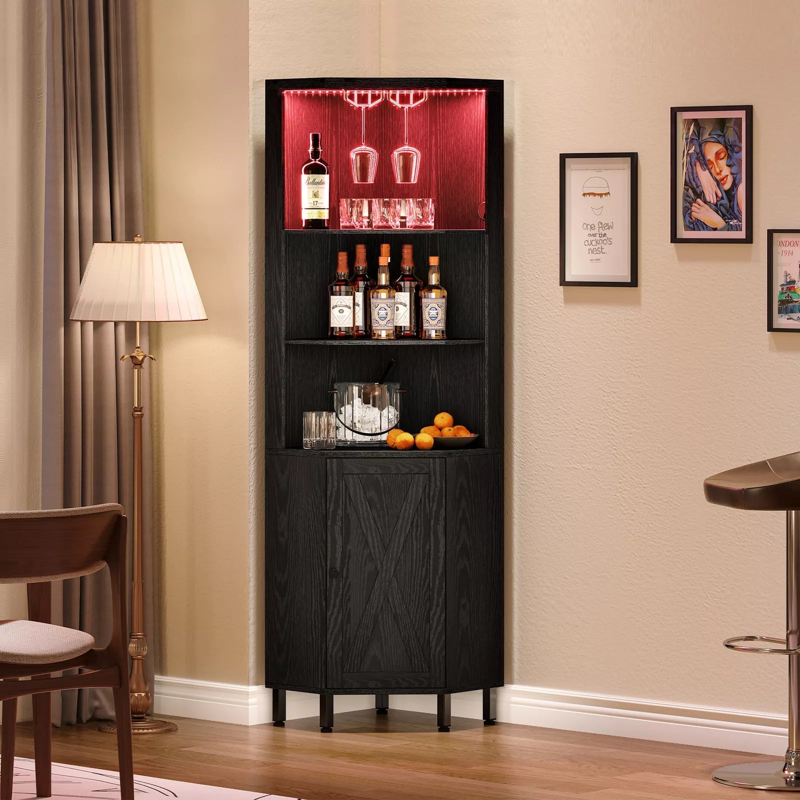Bar Corner Cabinet