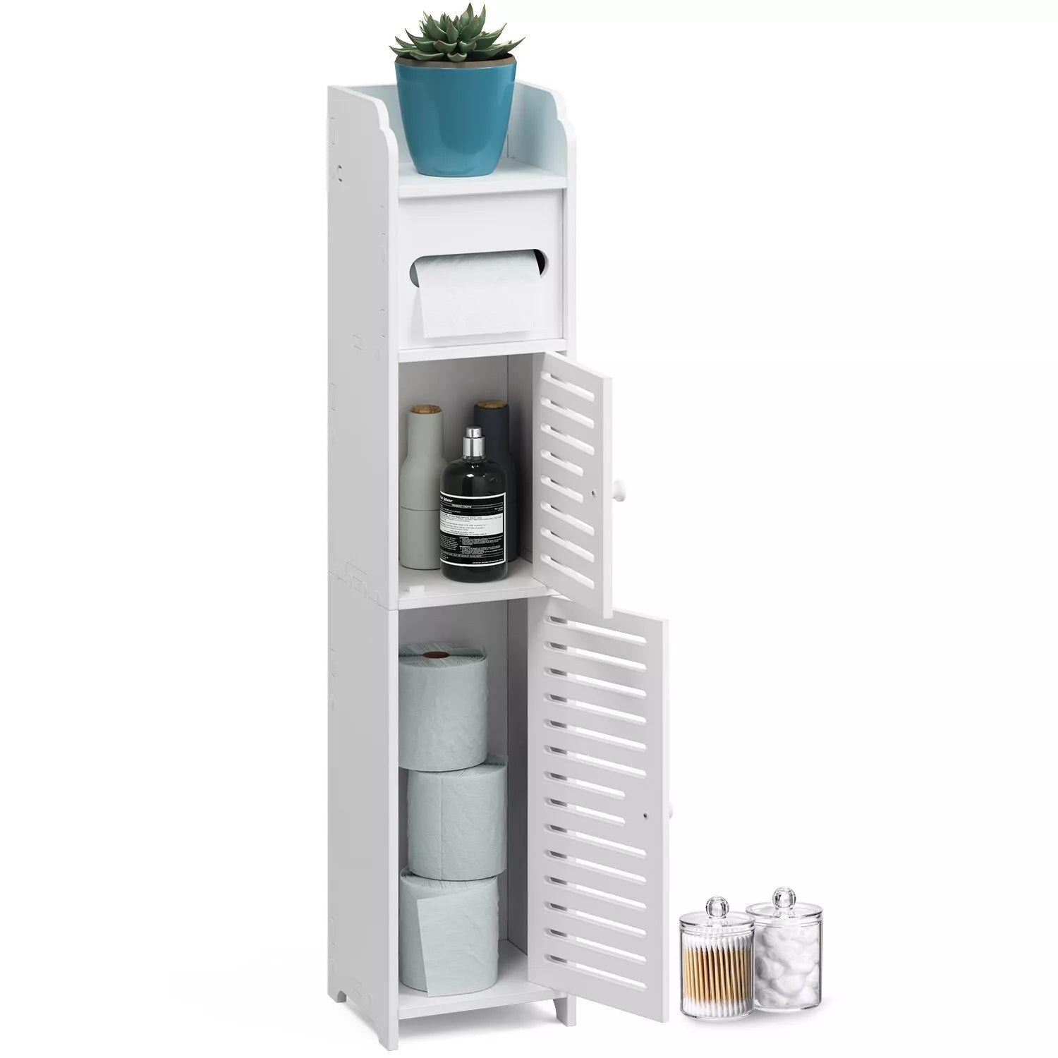 Free Standing Toilet Paper Holders Cabinet