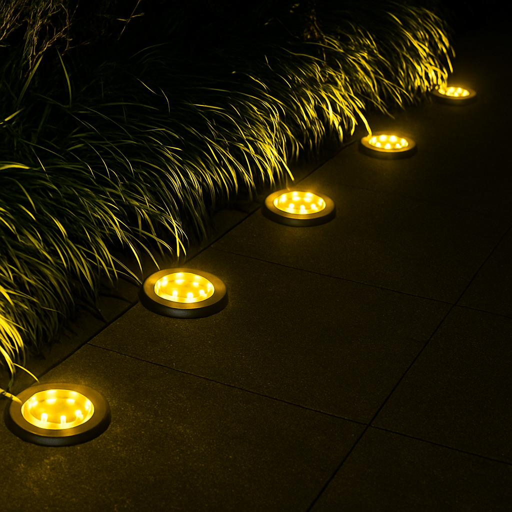 Pack 4x Solar-Powered Garden Lights | Rust-Proof, Weatherproof & Ideal for Year-Round Outdoor Use
