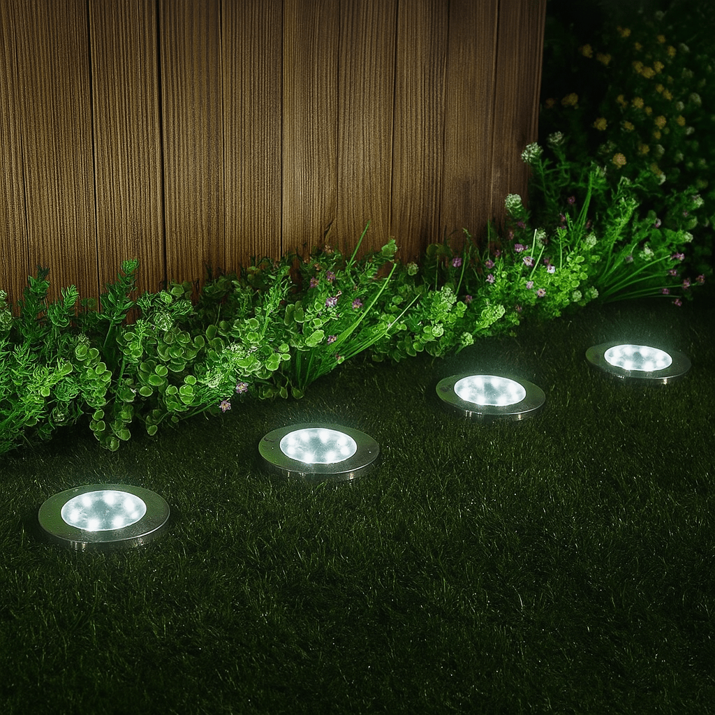 Pack 4x Solar-Powered Garden Lights | Rust-Proof, Weatherproof & Ideal for Year-Round Outdoor Use