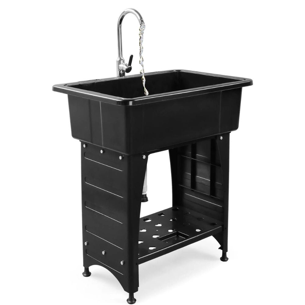Freestanding Laundry Room Utility Sink Wash Basin